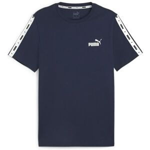 Puma Ess+ Tape Short Sleeve T-shirt Club Navy L Men,Women Puma Ess+ Tape Short Sleeve T-shirt Club Navy L Men,Women