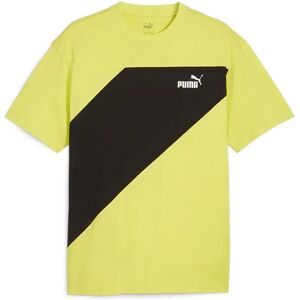 Puma Power Colorblock Short Sleeve T-shirt Lime Sheen S Men,Women Puma Power Colorblock Short Sleeve T-shirt Lime Sheen S Men,Women