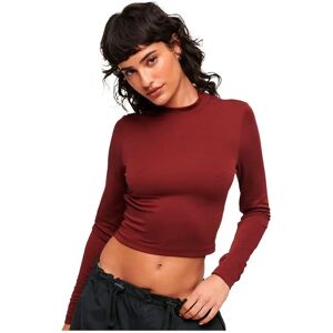 Superdry Open Back Long Sleeve Top Port Red S Women Superdry Open Back Long Sleeve Top Port Red S Women