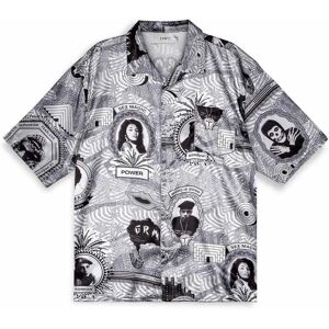 Grimey Supastar Satin Short Sleeve Shirt Black M Men,Women Grimey Supastar Satin Short Sleeve Shirt Black M Men,Women