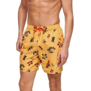 Superdry Hawaiian Print 17´´ Swimming Shorts Aloha Golden Yellow S Men Superdry Hawaiian Print 17´´ Swimming Shorts Aloha Golden Yellow S Men