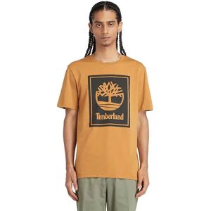 Timberland Stack Logo Short Sleeve T-shirt Wheat Boot / Black XL Men Timberland Stack Logo Short Sleeve T-shirt Wheat Boot / Black XL Men