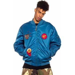 Grimey Glorified Bomber Jacket Blue XS Men,Women Grimey Glorified Bomber Jacket Blue XS Men,Women