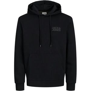 Jack & Jones Crop Logo Pluse Size Hoodie Black 8XL Men Jack & Jones Crop Logo Pluse Size Hoodie Black 8XL Men