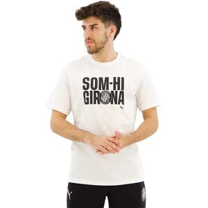 Puma Som-hi Girona Fc Short Sleeve T-shirt White S Men,Women Puma Som-hi Girona Fc Short Sleeve T-shirt White S Men,Women