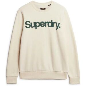 Superdry Classic Core Logo Sweatshirt Oyster Cream 2XL Men Superdry Classic Core Logo Sweatshirt Oyster Cream 2XL Men