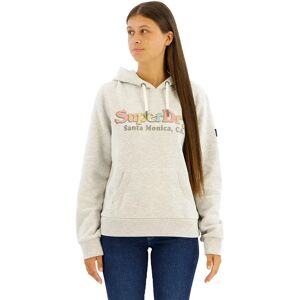 Superdry Rainbow Logo Hoodie Glacier Grey Marl S Women Superdry Rainbow Logo Hoodie Glacier Grey Marl S Women