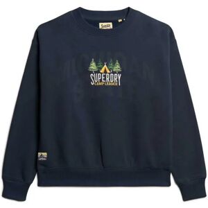 Superdry Travel Souvenir Loose Sweatshirt Eclipse Navy 2XS Women Superdry Travel Souvenir Loose Sweatshirt Eclipse Navy 2XS Women