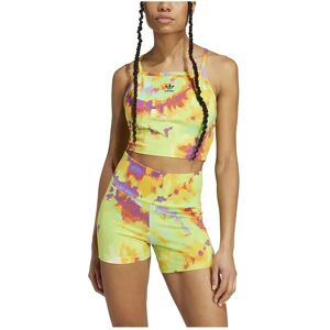 adidas Originals Tie Dyed Crop Top Yellow / Multicolor XL Women adidas Originals Tie Dyed Crop Top Yellow / Multicolor XL Women