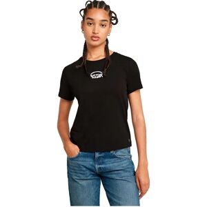G-star Center Logo Short Sleeve T-shirt Dark Black S Women G-star Center Logo Short Sleeve T-shirt Dark Black S Women
