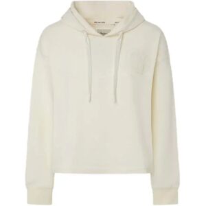 Pepe Jeans Estrid Hoodie Mousse White XS Women Pepe Jeans Estrid Hoodie Mousse White XS Women