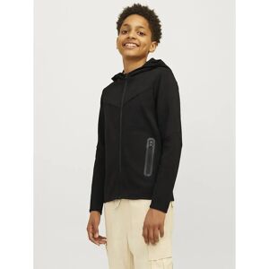 Jack & Jones Fusion Full Zip Sweatshirt Black 10 Years Boys Jack & Jones Fusion Full Zip Sweatshirt Black 10 Years Boys