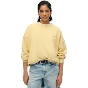 Superdry Essential Logo Oversized Sweatshirt Straw Yellow 2XL Women Superdry Essential Logo Oversized Sweatshirt Straw Yellow 2XL Women