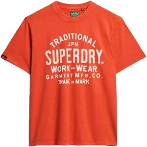 Superdry Machined Goods Workwear Short Sleeve T-shirt Denim Co Rust Orange 3XL Men Superdry Machined Goods Workwear Short Sleeve T-shirt Denim Co Rust Orange 3XL Men