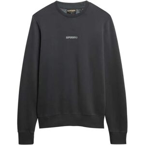 Superdry Micro Logo Sweatshirt Washed Black S Men Superdry Micro Logo Sweatshirt Washed Black S Men