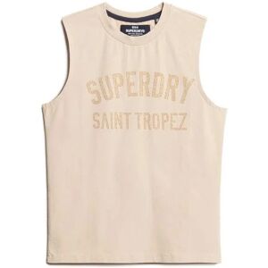 Superdry Sport Luxe Fitted Sleeveless T-shirt Feather Grey S Women Superdry Sport Luxe Fitted Sleeveless T-shirt Feather Grey S Women
