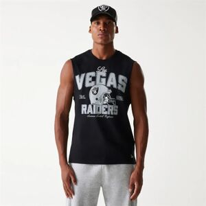 New Era Nfl Las Vegas Raiders Helmet Sleeveless T-shirt Black S Men New Era Nfl Las Vegas Raiders Helmet Sleeveless T-shirt Black S Men
