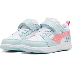 Puma Rebound V6 Lo Space Belle Ac+ Trainers Sea Glass / Pinkscape / White UK 3 Girls Puma Rebound V6 Lo Space Belle Ac+ Trainers Sea Glass / Pinkscape / White UK 3 Girls