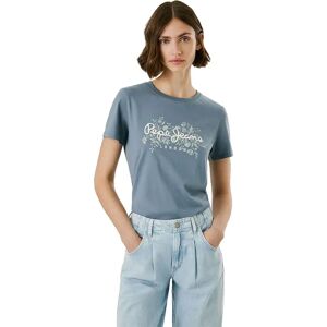 Pepe Jeans Bero Short Sleeve T-shirt Drill Blue XS Women Pepe Jeans Bero Short Sleeve T-shirt Drill Blue XS Women