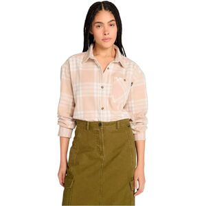 Timberland Midweight Flannel Pocket Long Sleeve Shirt Doeskin Yd S Women Timberland Midweight Flannel Pocket Long Sleeve Shirt Doeskin Yd S Women