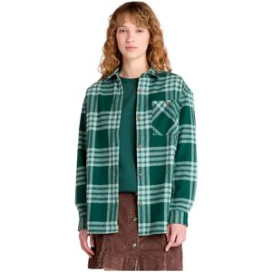 Timberland Midweight Flannel Pocket Long Sleeve Shirt Green Gables Yd S Women Timberland Midweight Flannel Pocket Long Sleeve Shirt Green Gables Yd S Women