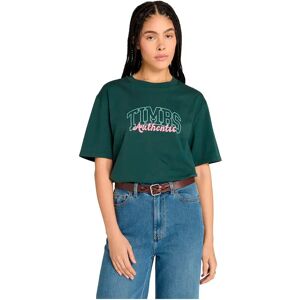 Timberland Varsity Graphic Short Sleeve T-shirt Green Gables S Women Timberland Varsity Graphic Short Sleeve T-shirt Green Gables S Women