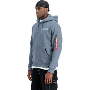 Alpha Industries Back Print Hoodie Denim Blue S Men Alpha Industries Back Print Hoodie Denim Blue S Men