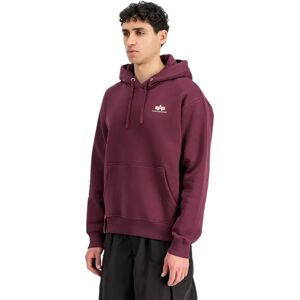 Alpha Industries Basic Small Logo Hoodie Dark Cherry 3XL Men Alpha Industries Basic Small Logo Hoodie Dark Cherry 3XL Men