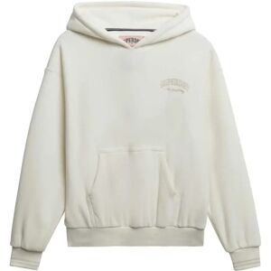 Superdry Country Club Velour Loose Fit Hoodie Off White 2XS Women Superdry Country Club Velour Loose Fit Hoodie Off White 2XS Women