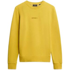 Superdry Micro Logo Sweatshirt Oil Yellow S Men Superdry Micro Logo Sweatshirt Oil Yellow S Men