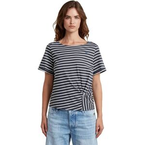G-star Striped Knot Short Sleeve T-shirt India Ink / Milk Stripe L Women G-star Striped Knot Short Sleeve T-shirt India Ink / Milk Stripe L Women
