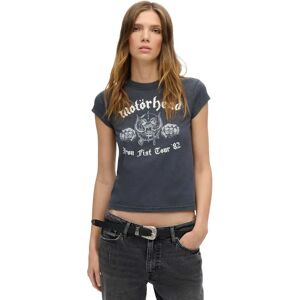 Superdry Motorhead Cap Band Short Sleeve T-shirt Mid Merch Black S Women Superdry Motorhead Cap Band Short Sleeve T-shirt Mid Merch Black S Women