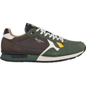 Pepe Jeans Brit Essence Trainers Khaki Green UK 8 Men Pepe Jeans Brit Essence Trainers Khaki Green UK 8 Men