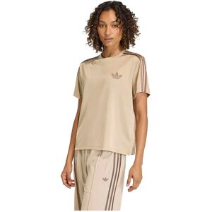 adidas Originals Firebird Short Sleeve T-shirt Stone Khaki / Earth Strata S Women adidas Originals Firebird Short Sleeve T-shirt Stone Khaki / Earth Strata S Women