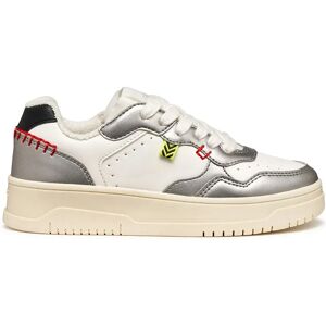 Geox Lestrella Trainers Dark Silver / White UK 4 Girls Geox Lestrella Trainers Dark Silver / White UK 4 Girls