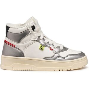 Geox Lestrella Trainers Dark Silver / White UK 2.5 Girls Geox Lestrella Trainers Dark Silver / White UK 2.5 Girls