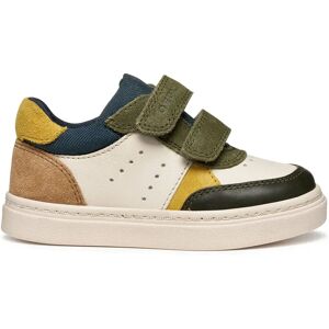 Geox Nashik Baby Trainers Light Ivory / Dark Green UK 8.5 Boys Geox Nashik Baby Trainers Light Ivory / Dark Green UK 8.5 Boys