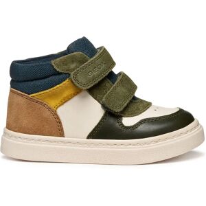 Geox Nashik Baby Trainers Light Ivory / Dark Green UK 8.5 Boys Geox Nashik Baby Trainers Light Ivory / Dark Green UK 8.5 Boys