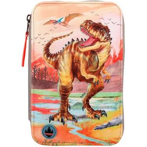 Dino World Led Khaki Brown (412381) Triple Pocket Pencil Case Brown One Size male Dino World Led Khaki Brown (412381) Triple Pocket Pencil Case Brown One Size male