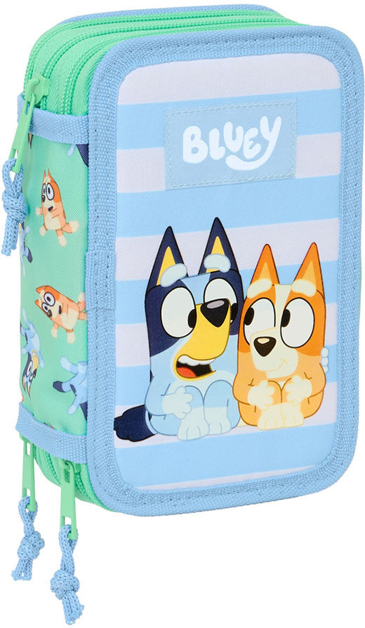 Safta Bluey Sisters Pencil Case 37 Pieces Multicolor One Size male