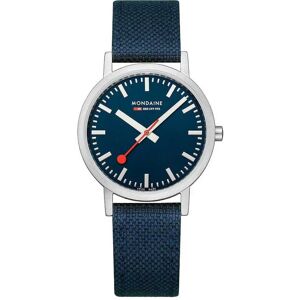 Mondaine Classic 36 Mm Woman Watch Deepest Blue / St. Steel Brushed One Size Women Mondaine Classic 36 Mm Woman Watch Deepest Blue / St. Steel Brushed One Size Women