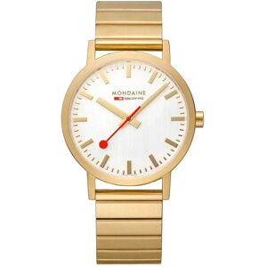 Mondaine Classic 40 Mm Woman Watch Silver / St. Steel Brushed Ip Gold Plated One Size Women Mondaine Classic 40 Mm Woman Watch Silver / St. Steel Brushed Ip Gold Plated One Size Women