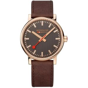 Mondaine Evo2 Rose Gold 40 Mm Watch Grey / St. Steel Polished Ip Rose Gold Plated One Size Men Mondaine Evo2 Rose Gold 40 Mm Watch Grey / St. Steel Polished Ip Rose Gold Plated One Size Men