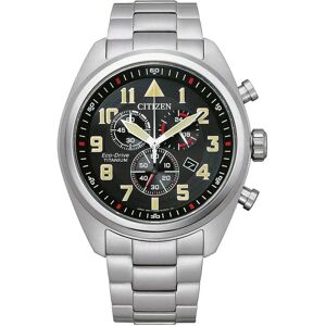 Citizen At2480 Watch Silver / Black One Size Men Citizen At2480 Watch Silver / Black One Size Men