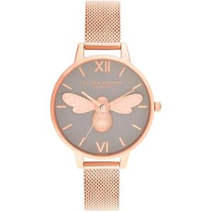 Olivia Burton Ob16fb10 34 Mm Woman Watch Gold / Grey / Mineral One Size Women Olivia Burton Ob16fb10 34 Mm Woman Watch Gold / Grey / Mineral One Size Women