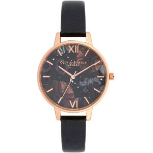 Olivia Burton Ob16gd22 Woman Watch Black Leather / Multicolored One Size Women Olivia Burton Ob16gd22 Woman Watch Black Leather / Multicolored One Size Women