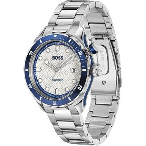 Bossmatic 42 Mm Watch Silver / White / Mineral One Size Men Bossmatic 42 Mm Watch Silver / White / Mineral One Size Men