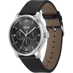 Boss Contender 44 Mm Watch Silver / Black / Mineral One Size Men Boss Contender 44 Mm Watch Silver / Black / Mineral One Size Men