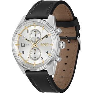 Boss Skytraveller 44 Mm Watch Silver / Gold / Black / Mineral One Size Men Boss Skytraveller 44 Mm Watch Silver / Gold / Black / Mineral One Size Men