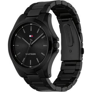 Tommy Hilfiger Bruce 42 Mm Watch Black / Black / Mineral One Size Men Tommy Hilfiger Bruce 42 Mm Watch Black / Black / Mineral One Size Men